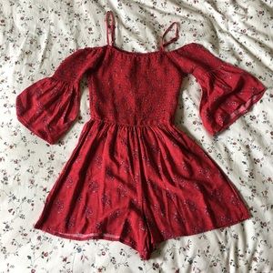 off the shoulder romper